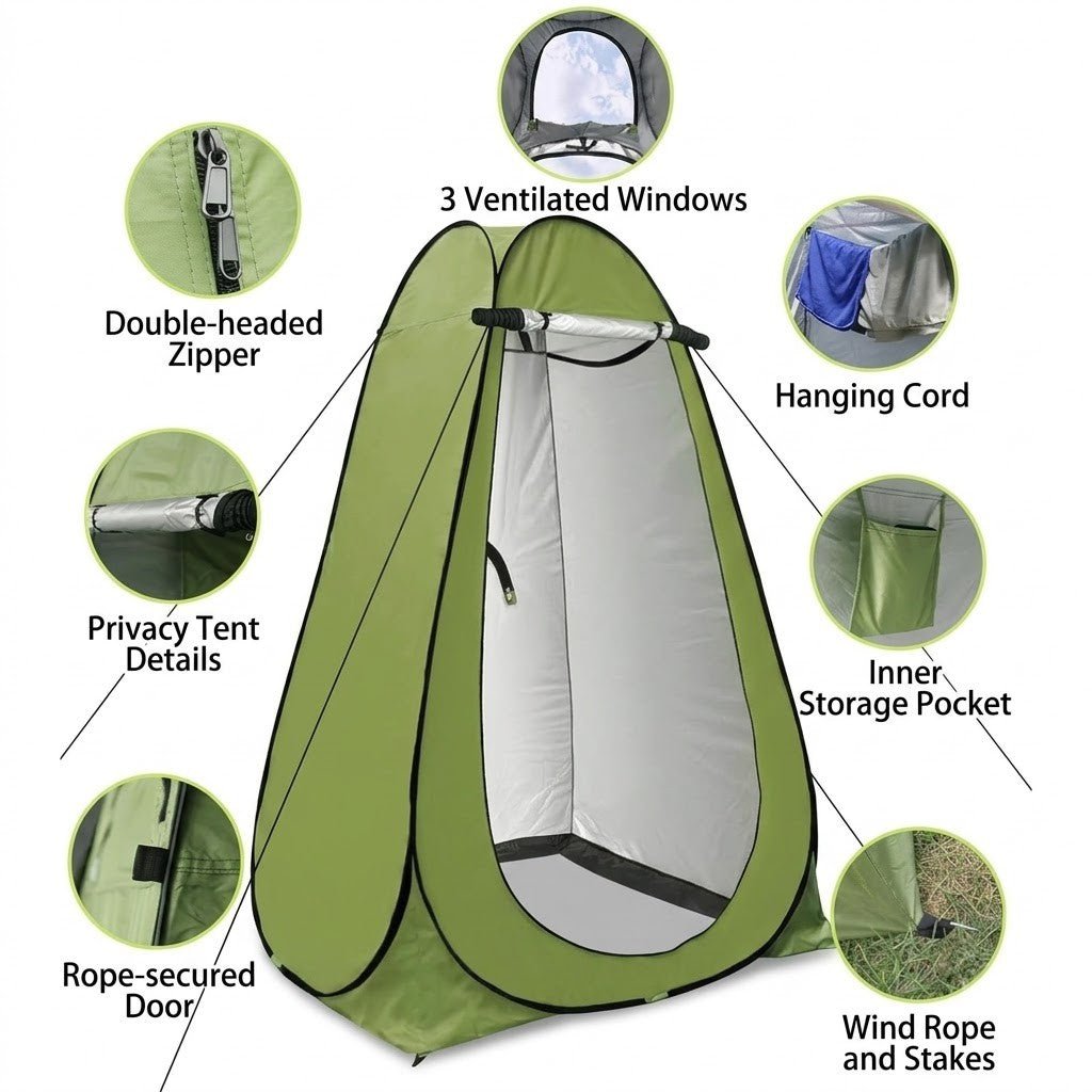 Pop-Up Changing Tent - Portable Privacy Shelter for Beach and Campsite