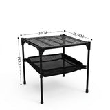 Folding Camping Table - Lightweight Aluminium Picnic Table with Adjustable Feet thumbnail 1