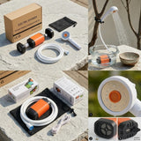 Solar Camping Shower Bag - Sun-Heated Portable Shower with Showerhead thumbnail 2