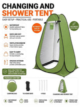 Pop-Up Changing Tent - Portable Privacy Shelter for Beach and Campsite thumbnail 2