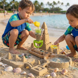 Kids Beach Toy Set - Bucket, Spade, Rake and Moulds with Carry Net thumbnail 4