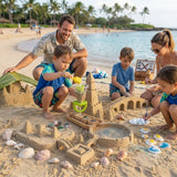 Kids Beach Toy Set - Bucket, Spade, Rake and Moulds with Carry Net thumbnail 5