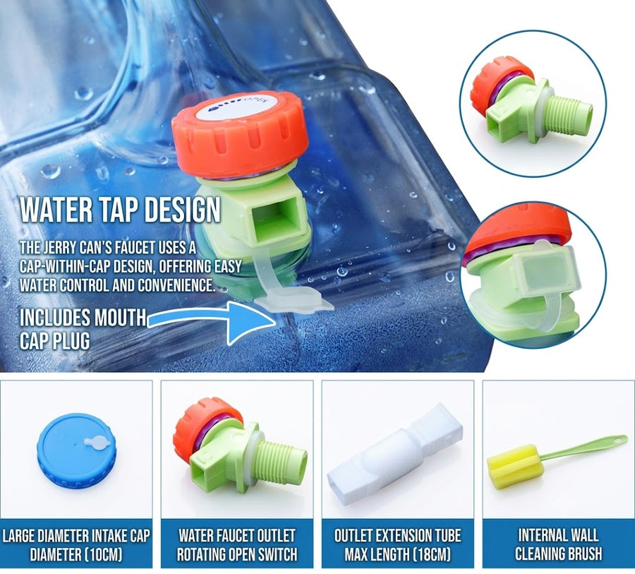 Portable Collapsible Water Storage Container – 5L Outdoor Camping Bucket with Tap
