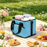Insulated Water Bottle Bag - Oxford Cloth Flask Carrier with Shoulder Strap thumbnail 5