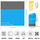 Waterproof Sandproof Beach Blanket 210x200cm - Sand-Free Picnic Mat thumbnail 5