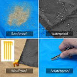 Waterproof Sandproof Beach Blanket 210x200cm - Sand-Free Picnic Mat thumbnail 6