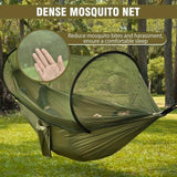 Camping Hammock with Mosquito Net - Lightweight Parachute Nylon with Straps thumbnail 2