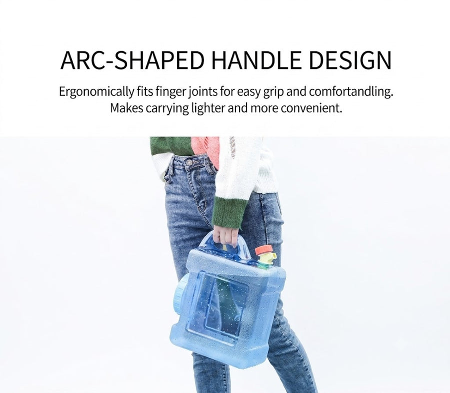 Portable Collapsible Water Storage Container – 5L Outdoor Camping Bucket with Tap