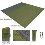 Waterproof Sandproof Beach Blanket 210x200cm - Sand-Free Picnic Mat thumbnail 12