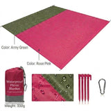 Waterproof Sandproof Beach Blanket 210x200cm - Sand-Free Picnic Mat thumbnail 11